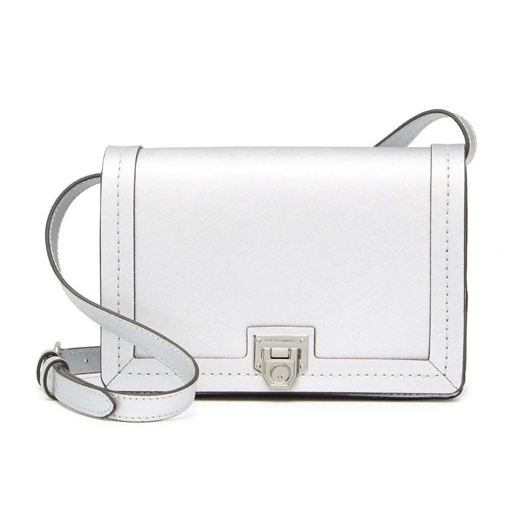 Rebecca Minkoff Silver Saffiano Madison Crossbody - Picture 2 of 13